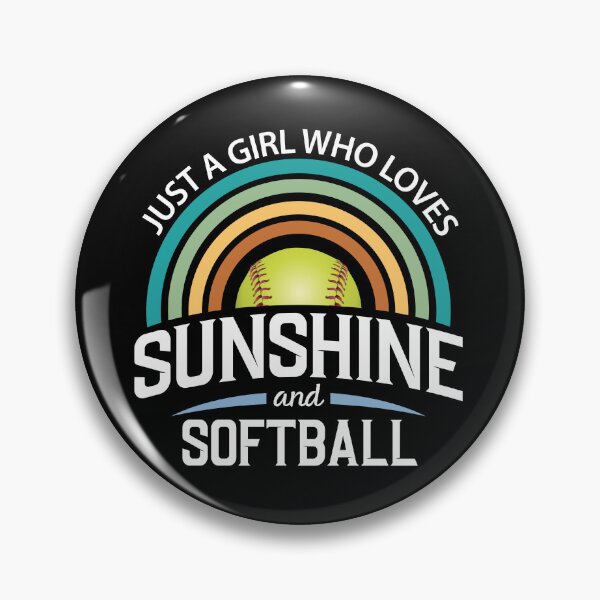 Item preview, Solo una chica que ama el sol y el softbol Rainbow Fastpitch designed and sold by 99Fastpitch.