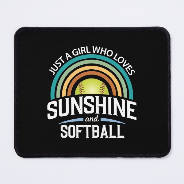 Item preview,  Just A Girl Who Loves Sunshine and Softball Rainbow Fastpitch designed and sold by 99Fastpitch.