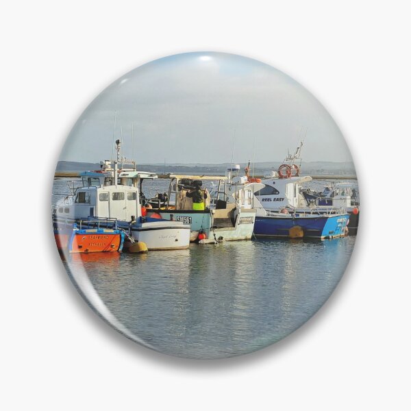 Item preview, Fishing boats in sunshine designed and sold by Clairemarris.