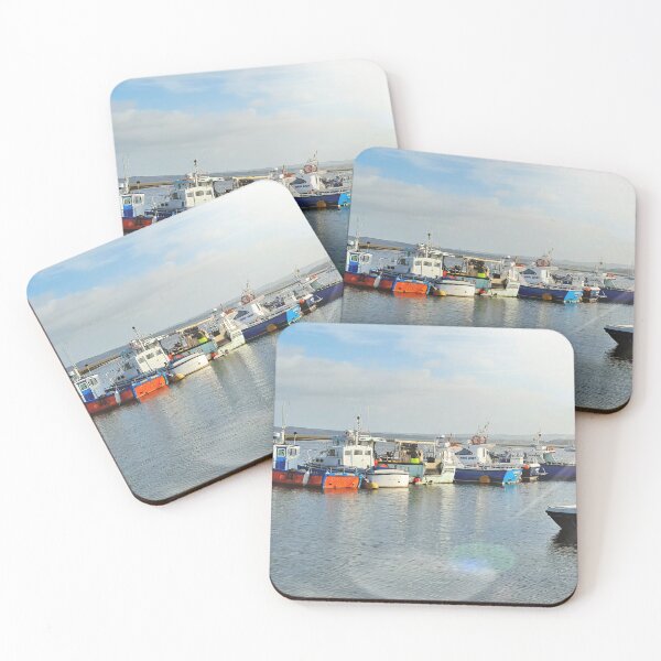 Item preview, Fishing boats in sunshine designed and sold by Clairemarris.