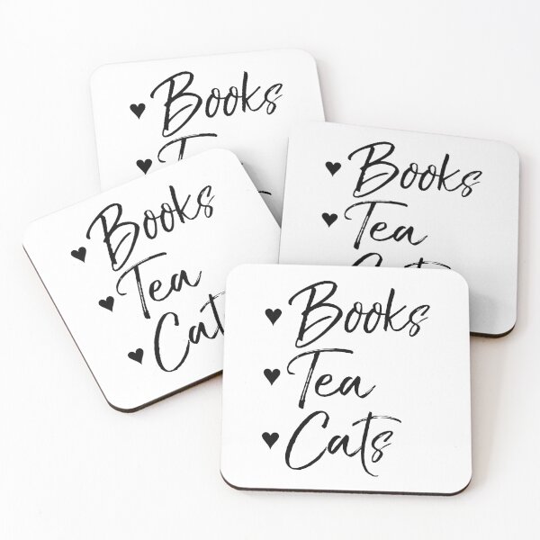 Item preview, Books, Tea, Cats designed and sold by DanaAndTheBooks.