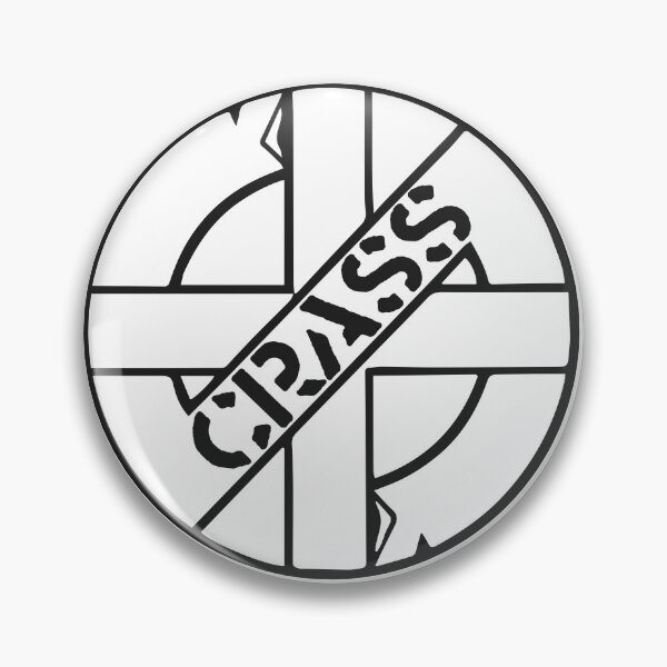Item preview, Classic Crass Logo in white designed and sold by hammytimez.