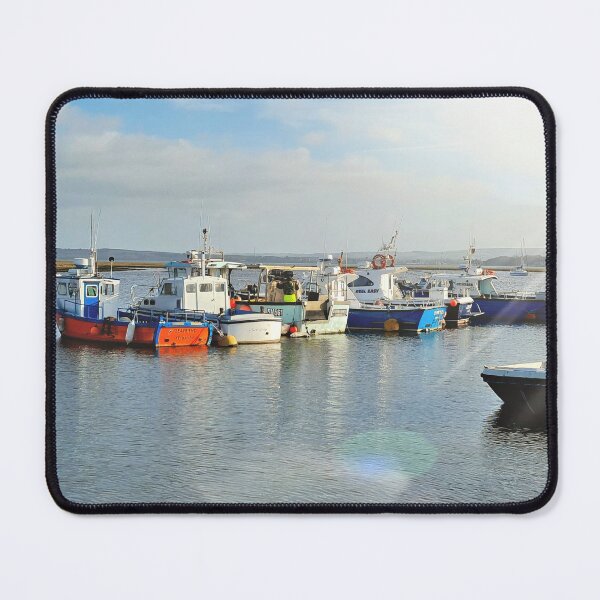 Item preview, Fishing boats in sunshine designed and sold by Clairemarris.