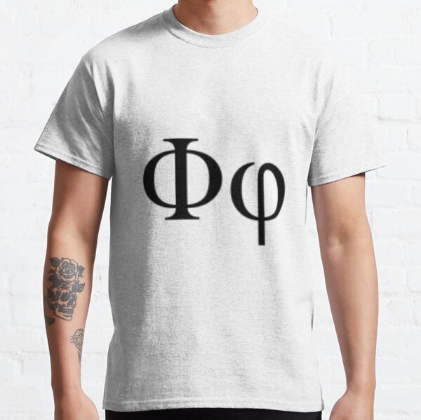 The Greek letter phi symbolizes the golden ratio #letter #phi #goldenratio #golden #ratio  Classic T-Shirt