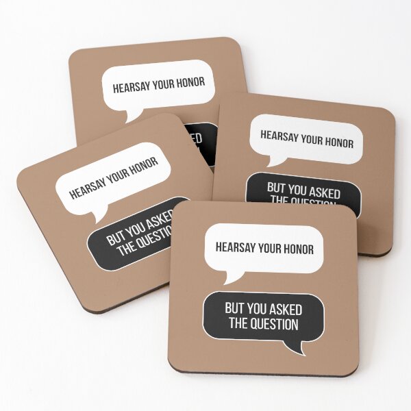 Item preview, Hearsay Your Honor! But You Asked The Question... (Beige BG) designed and sold by FilipeFerreira.