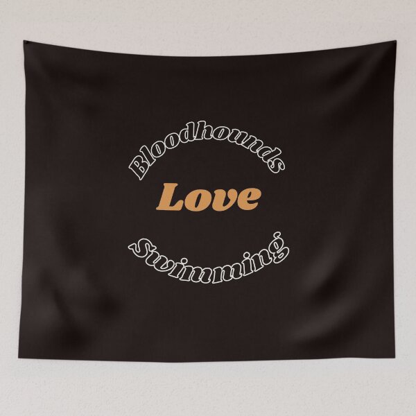 Artikelvorschau, Bloodhounds lieben schwimmendes Design entworfen und verkauft von MayaAndNora.