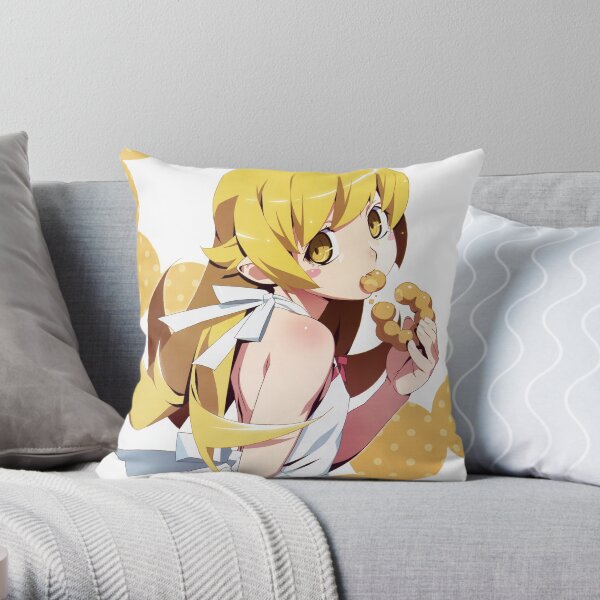 Monogatari - Shinobu Donut Throw Pillow