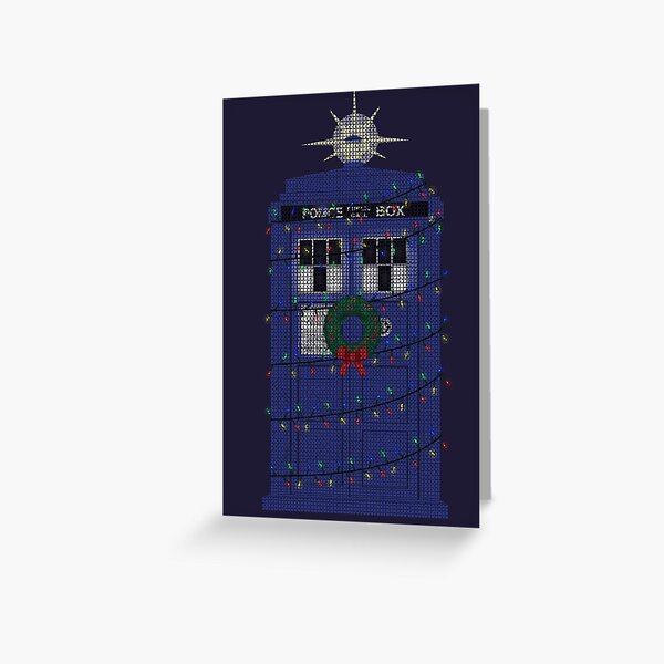Item preview, Police Box Christmas Knit designed and sold by Milmino.