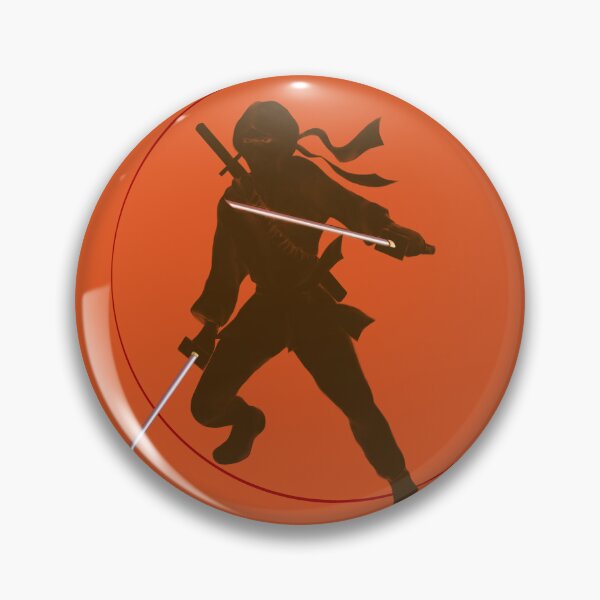 Item preview, Ninja silhouette with red circle  designed and sold by Warrior  Spirit.