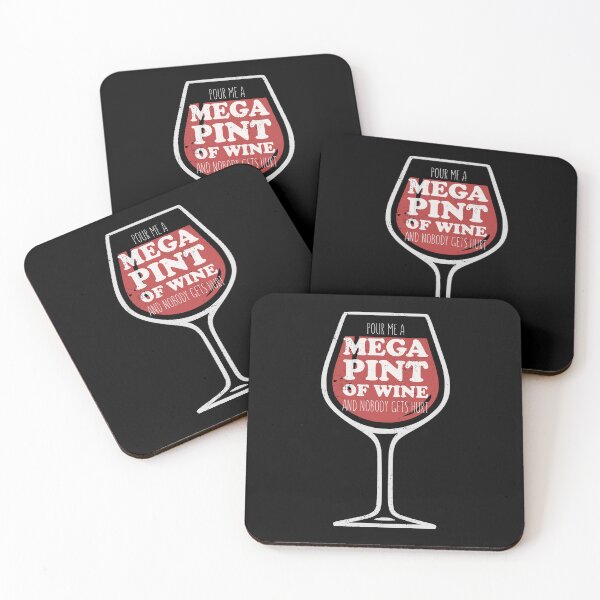 Item preview, Just Pour Me A Mega Pint Of Wine And Nobody Gets Hurt Funny designed and sold by Happy Puppy Print On Demand.