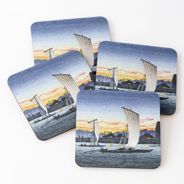 Item preview, 1900 Japanese Fishing Boats at Dusk designed and sold by historicimage.