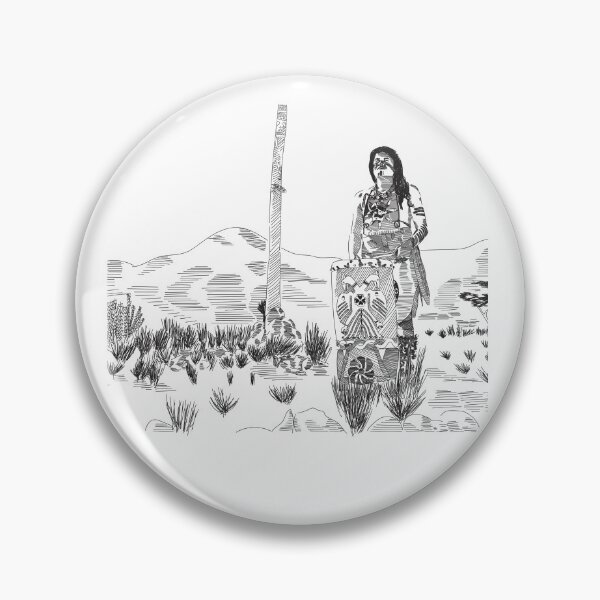Item preview, Chichimeca with drum designed and sold by Digilogos.