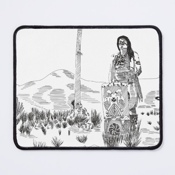 Item preview, Chichimeca with drum designed and sold by Digilogos.