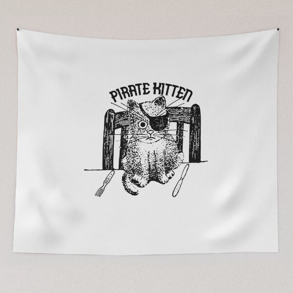 Item preview, Funny pirate kitten designed and sold by LOSMISHOP.
