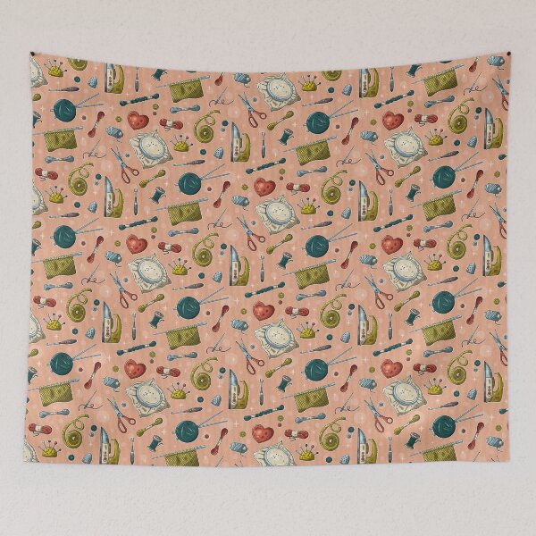 Item preview, Sewing is my Hobby Pop Art on Pink designed and sold by Simplulina.