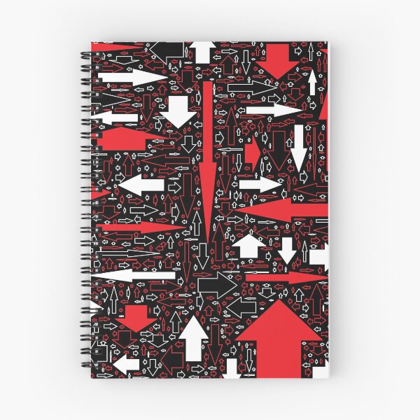 Item preview, Black Red White Arrow Up Down designed and sold by ThaphadaArtGall.
