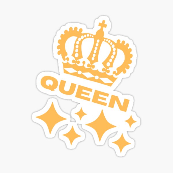 gold king crown Sticker