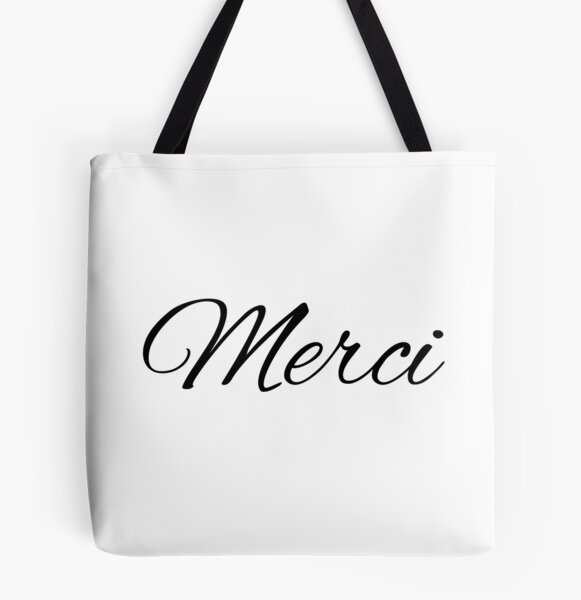 Merci, Thank you Tote Bag for Sale by OceanLustStore