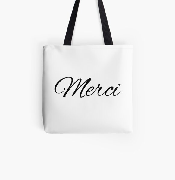 Merci, Thank you Tote Bag for Sale by OceanLustStore