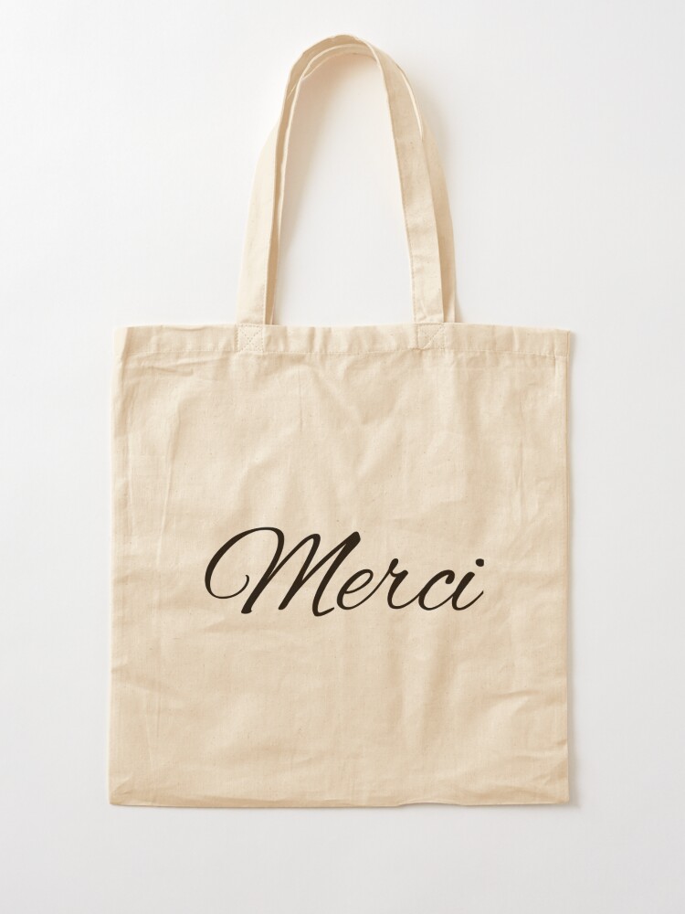 Merci, Thank you Tote Bag for Sale by OceanLustStore