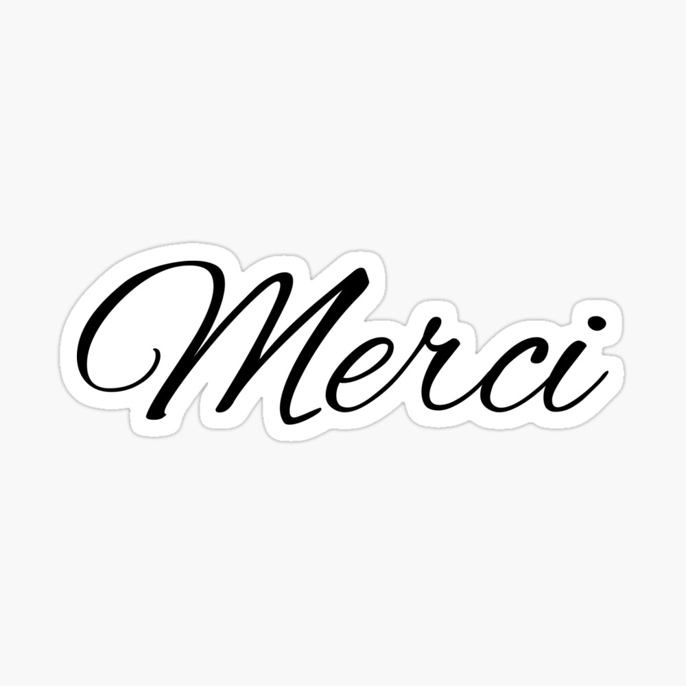 Merci, Thank you Tote Bag for Sale by OceanLustStore