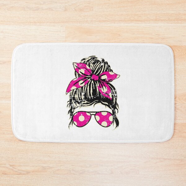 Item preview, Distressed Messy Bun with Polkadot Pattern Bandana and Sunglasses Design designed and sold by hobrath.