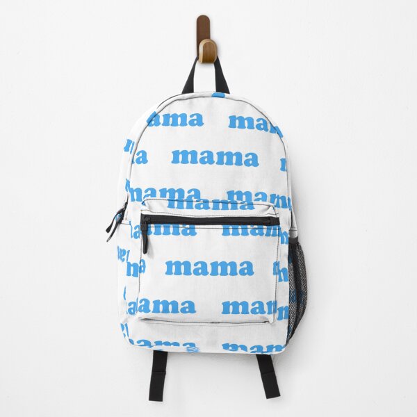 Item preview, Light blue Mama Word Pattern designed and sold by patterniastudio.