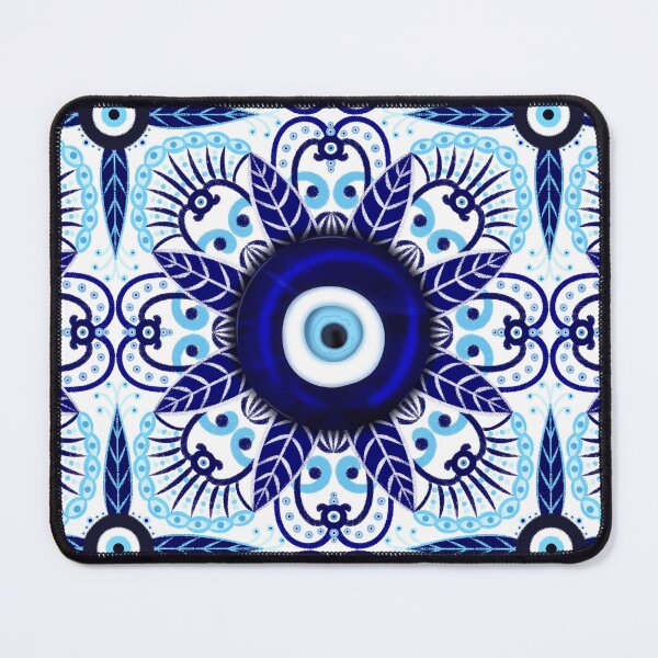 Item preview, Evil eye - evil eye lucky charm mandala white background designed and sold by Milamara.