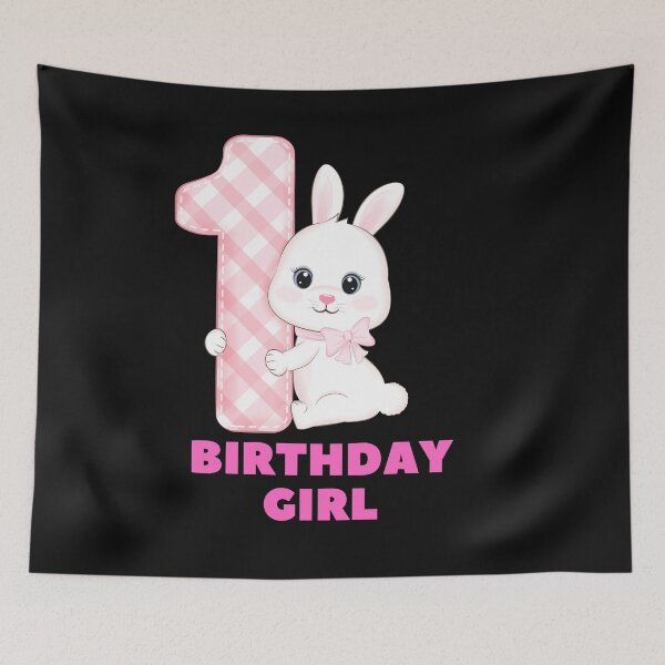Item preview, Cute 1 year old birthday bunny designed and sold by WowAllinOne.