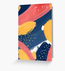 Pink/Yellow/Blue Greeting Card