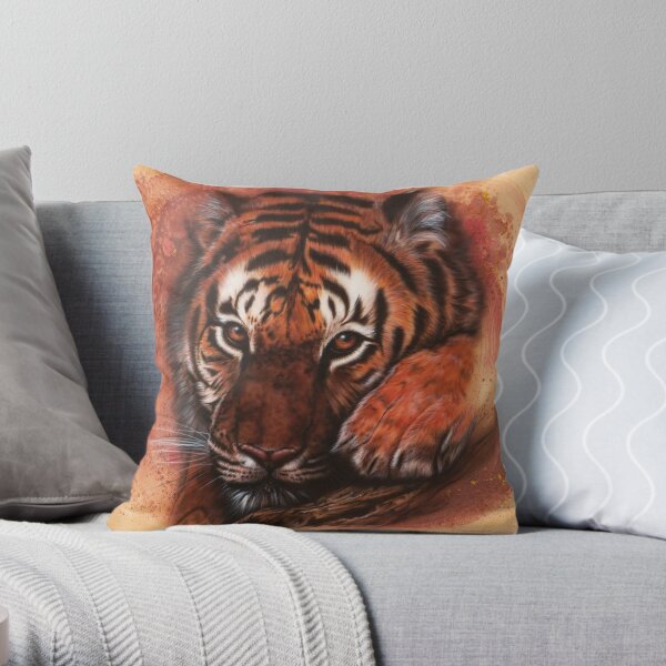 Under watchful Eyes Throw Pillow