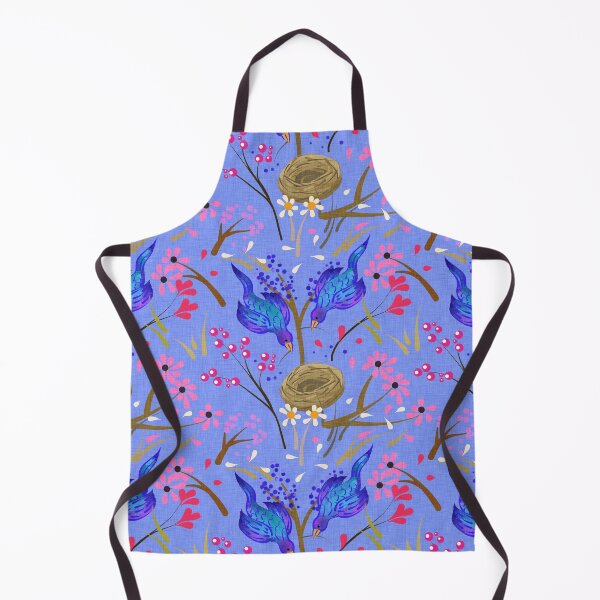 Item preview, Bluebirds Building A Nest Floral Pattern | Cherie's Art(c)2022 designed and sold by CheriesArt.