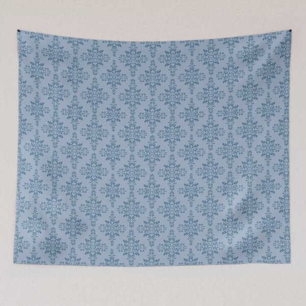 Item preview, Wall paper style blue pattern designed and sold by aliztisoczki.