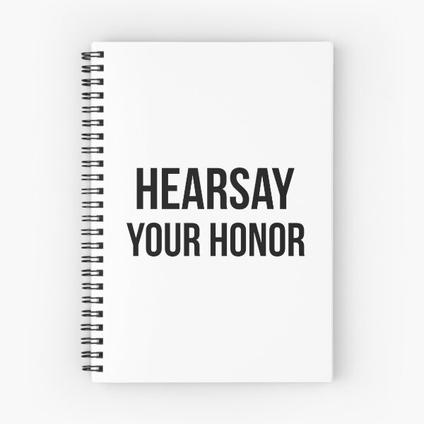 Item preview, Hearsay Your Honor (Black) designed and sold by FilipeFerreira.