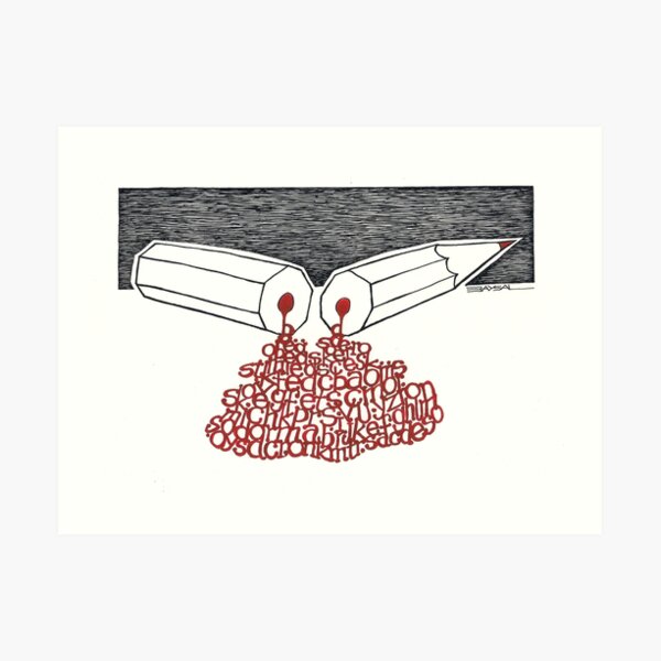 Freedom for journalist Art Print