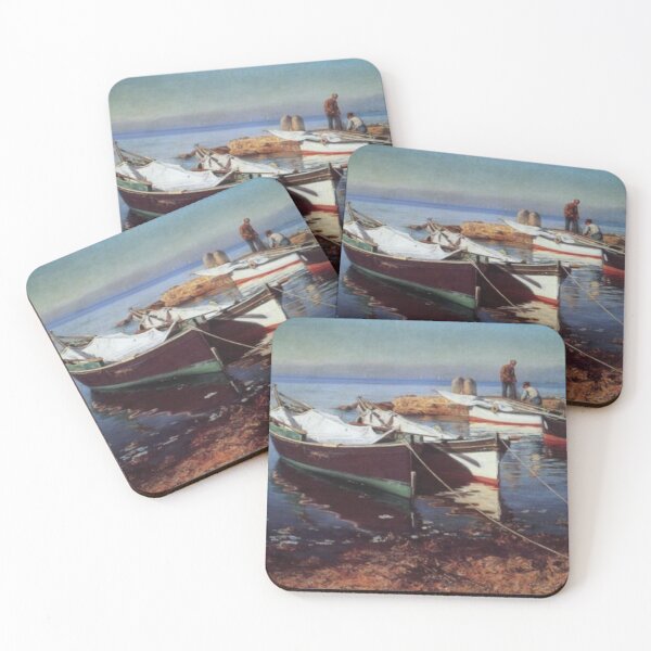 Item preview, Serene Waters: Boats Tied Together in Harmony designed and sold by SweetMySpot.
