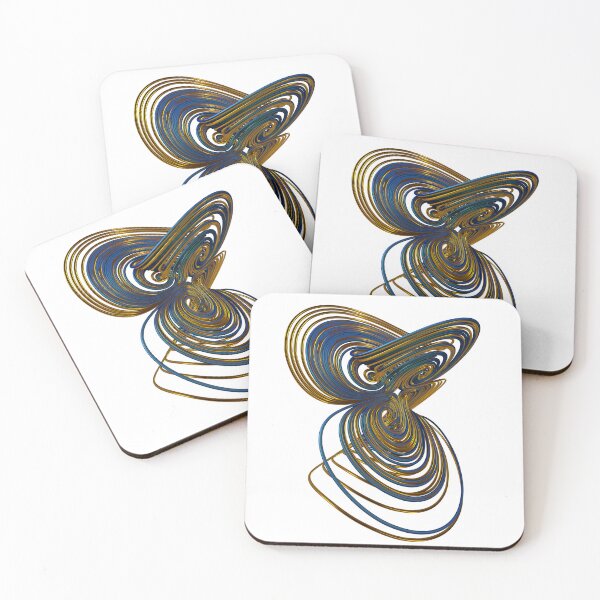 Item preview, 3D Four Wing Chaotic Attractor , [the butterfly effect].(Metallic) designed and sold by thinkeccel.