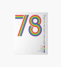 Pride Flag 1978: Gilbert Baker Tribute Art Board