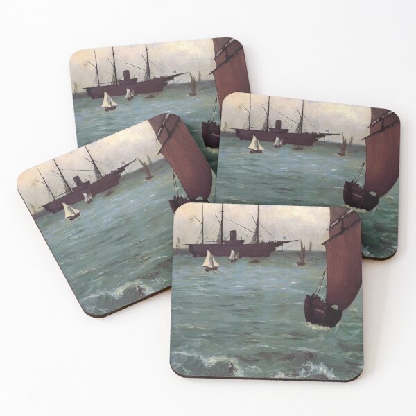 Item preview, Fishing boat coming in before the wind-Edouard Manet designed and sold by LumiereSasha.