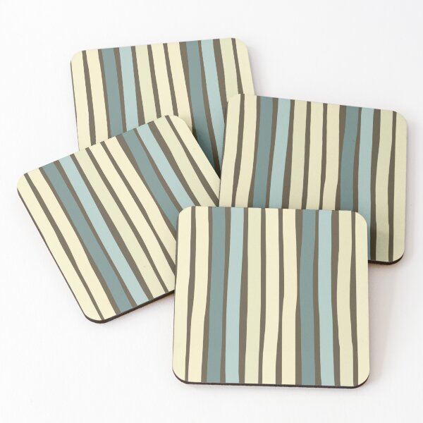Item preview, Hand Striped Modern Pattern in Earth Tone Colors designed and sold by Deutschic.