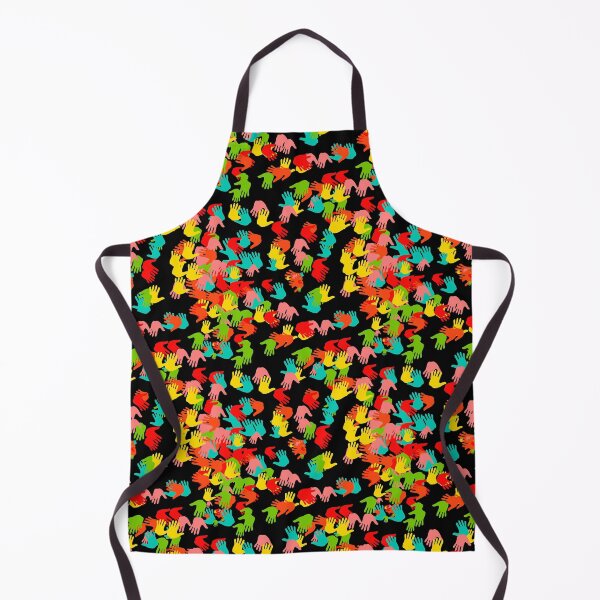 Item preview, Graphic work colorful hands on black background, SummerTime designed and sold by DesignNIO.
