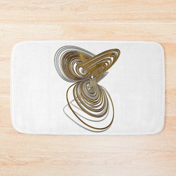 Item preview, 3D Four Wing Chaotic Attractor , [the butterfly effect],(Gold & Pearl) designed and sold by thinkeccel.