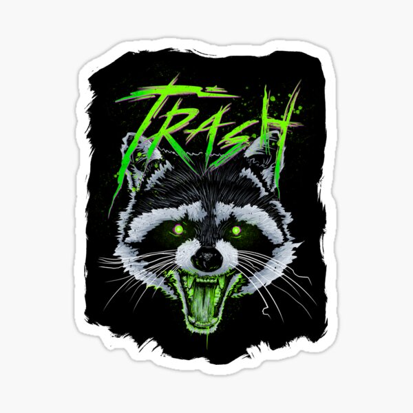 Trash Panda Raccoon Sticker