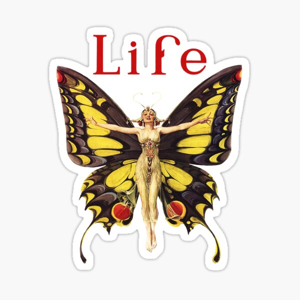 Vintage Life Cover Magazine Sticker