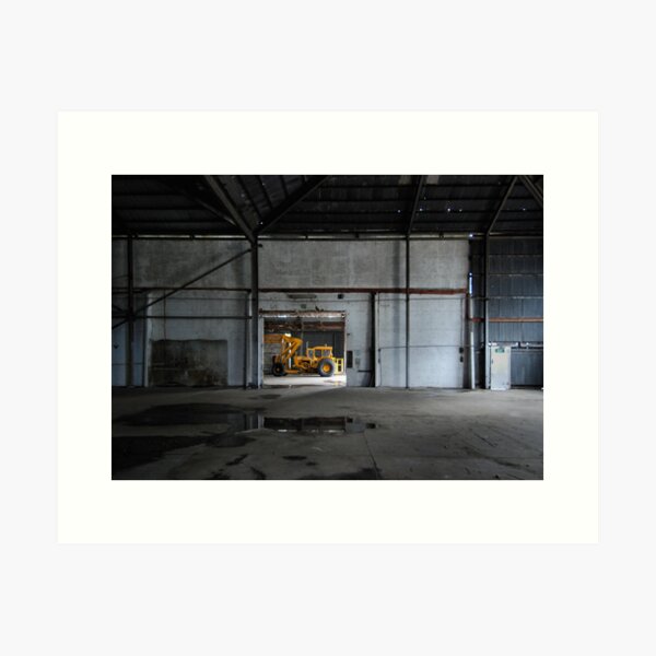 yellow crane Art Print