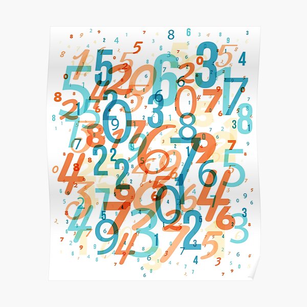 Mathematics background - numbers pattern 01