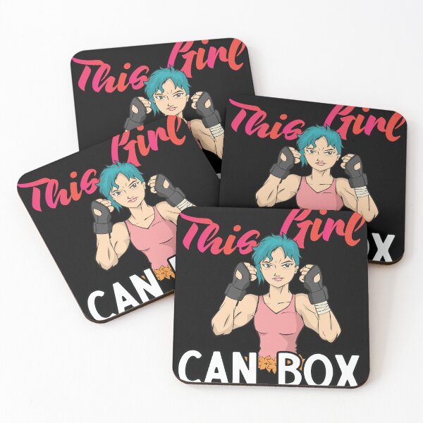 Item preview, This Girl can Box Quote Vintage Boxer Boxing Gloves Design  designed and sold by Rzelemenz.