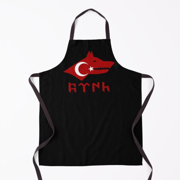 Item preview, Turkey flag Tengri Wolf designed and sold by emeksedesign.
