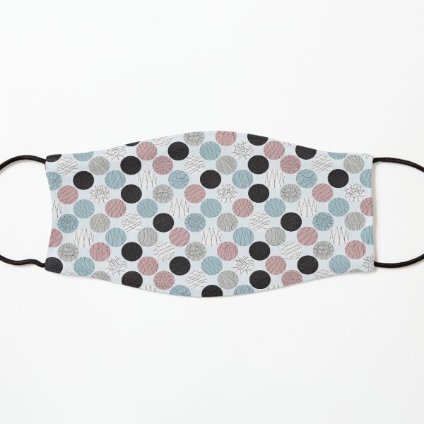 Squiggly Circles Kids Mask