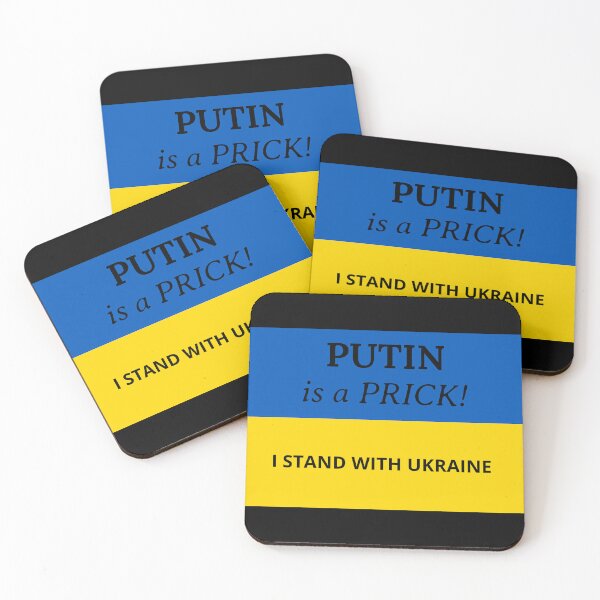 Item preview, I Stand With Ukraine Putin Is A Prick designed and sold by InsultTees.